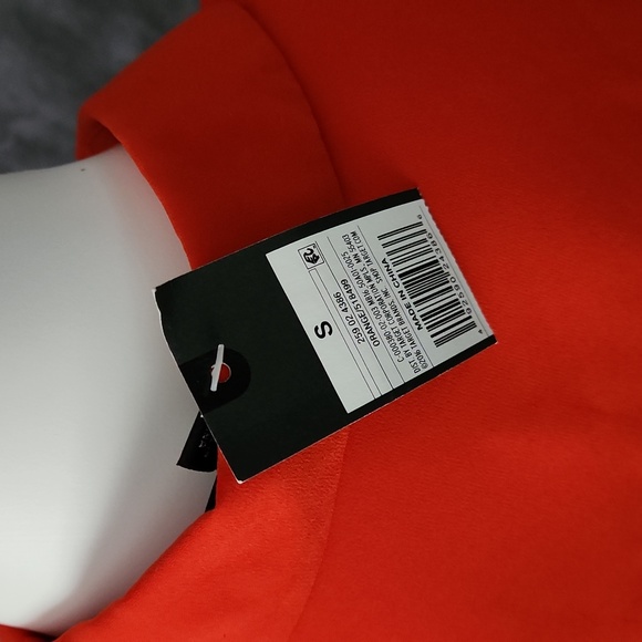 Mossimo Orange Button Down Womens Blouse Sz Small NEW - Picture 6 of 7